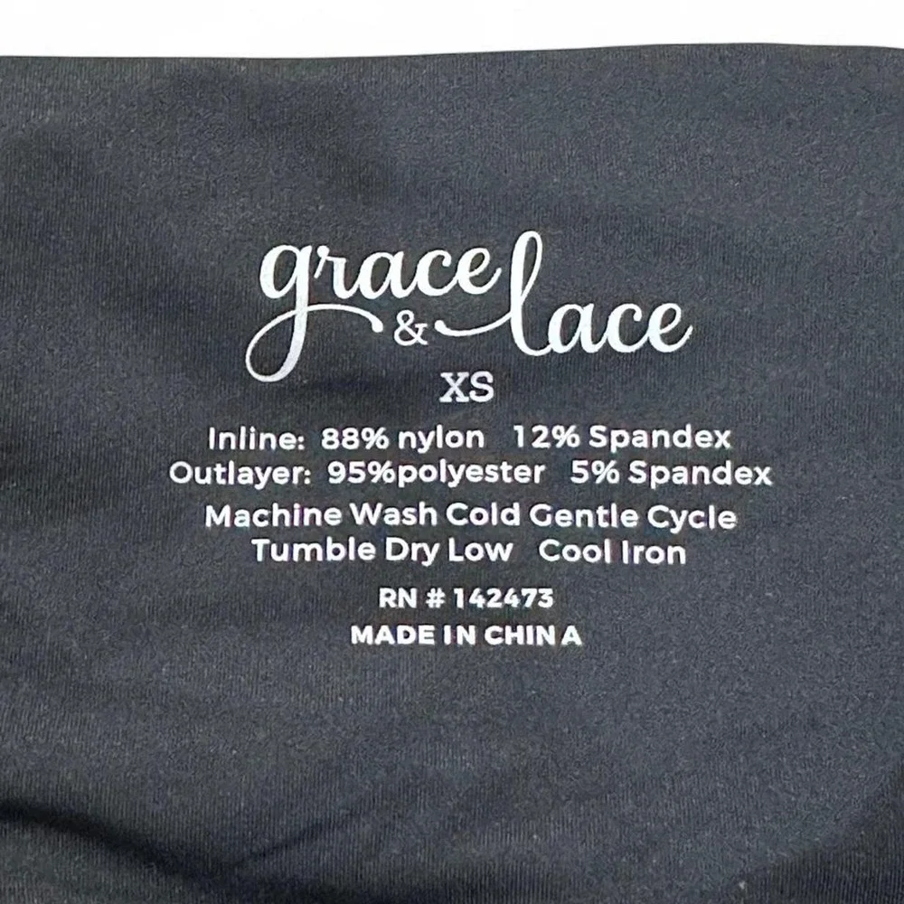 Grace & Lace Black Athletic Tennis Skort SX